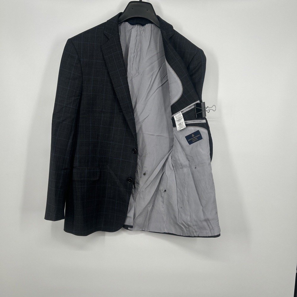 Brooks Brothers 41R Gray Wool Blazer Sport Coat Suit Jacket Explorer Regent Fit